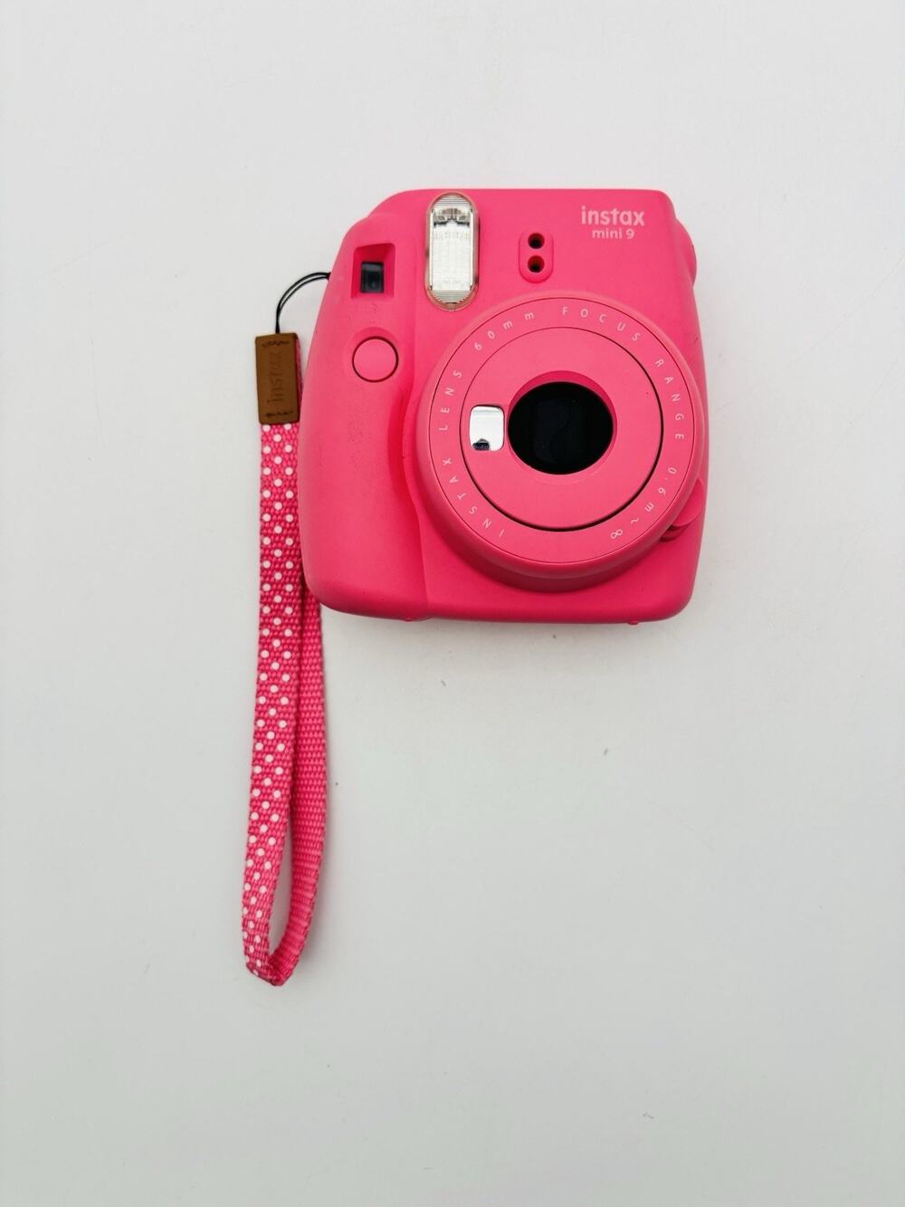 Fujifilm Instax Mini 9 Instant Film Pink Camera With Wrist Strap Tested Work